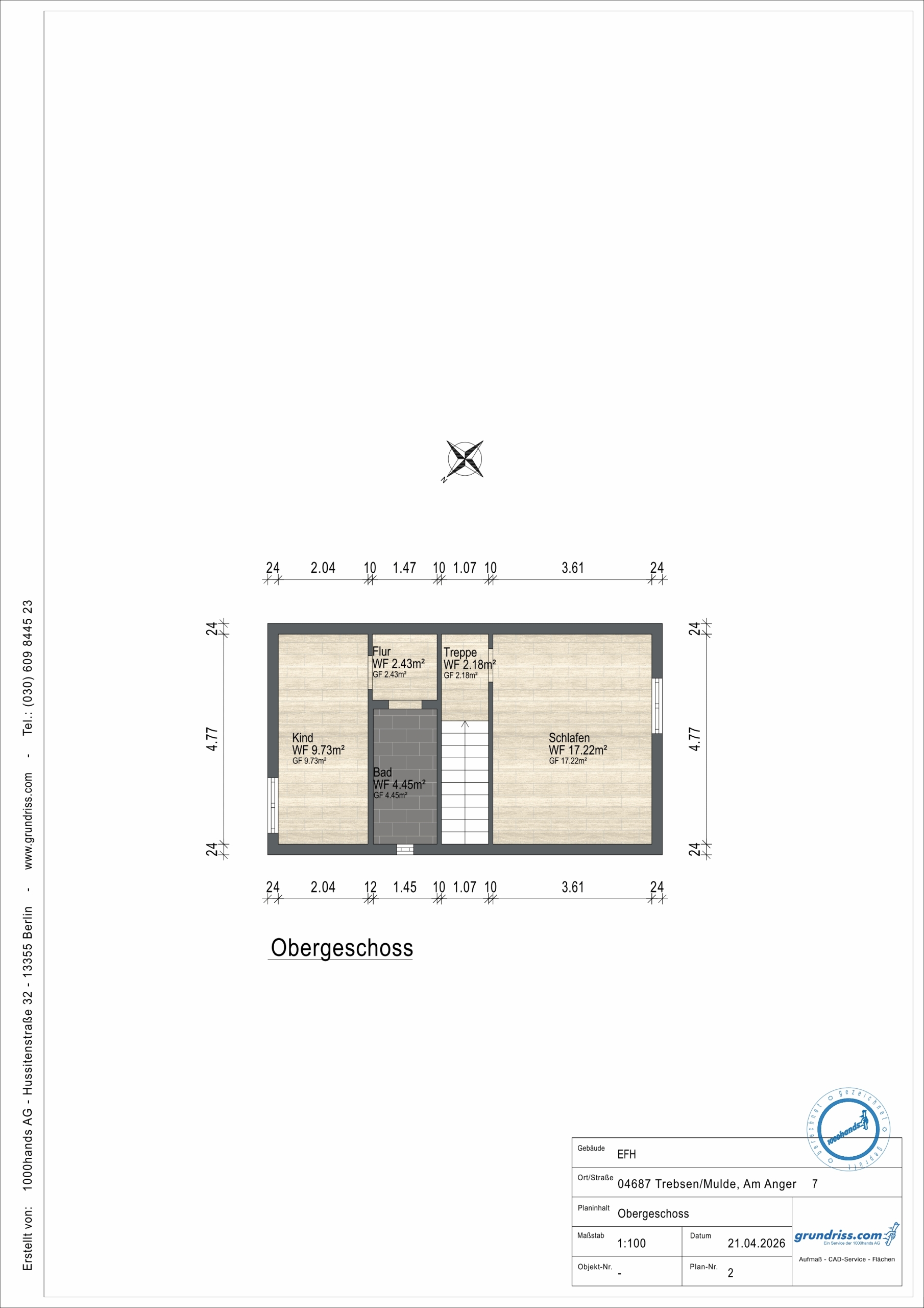 Grundriss OG EFH2
