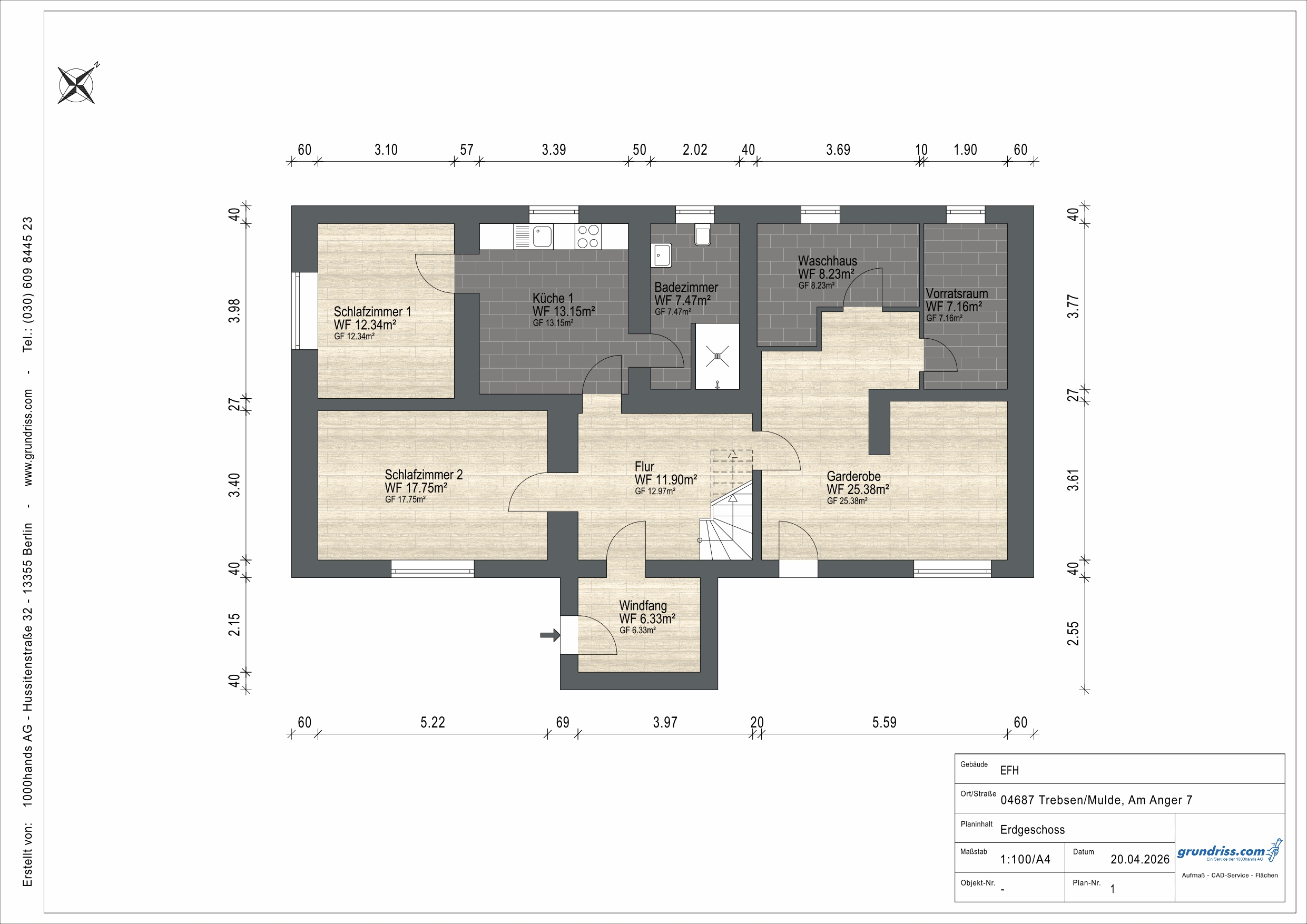 Grundriss EG EFH1