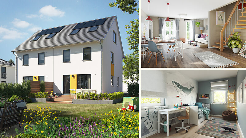 Neubautraum bei Leipzig – modernes wohnen in Naunhof, 04683 Naunhof, Doppelhaushälfte