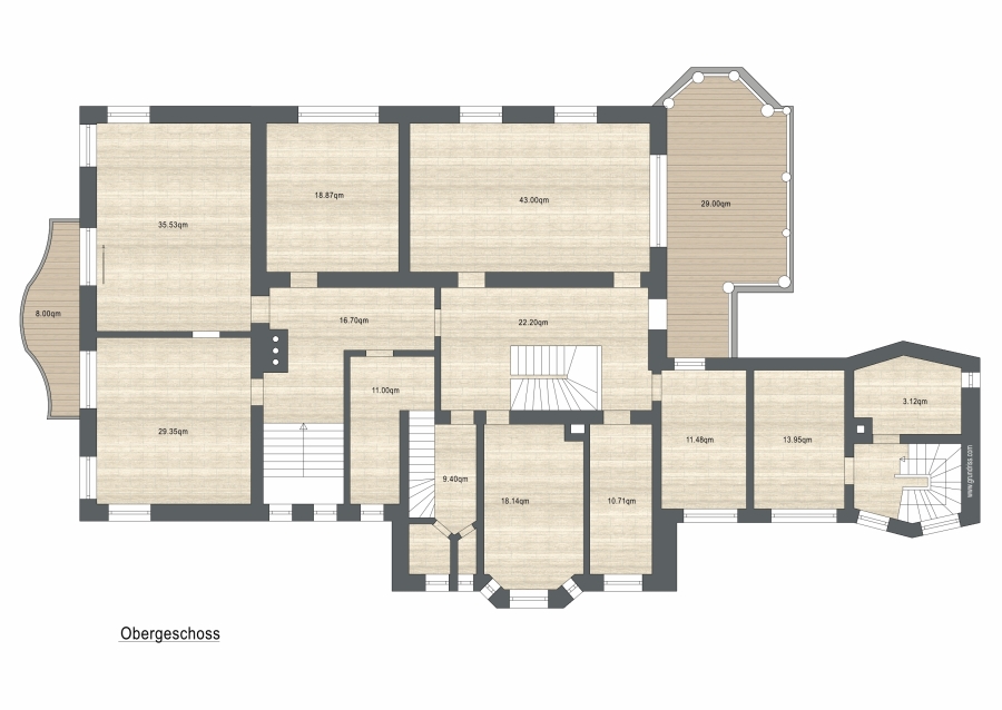 Grundriss Obergeschoss
