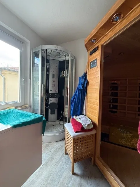 Obergeschoss Bad mit Sauna