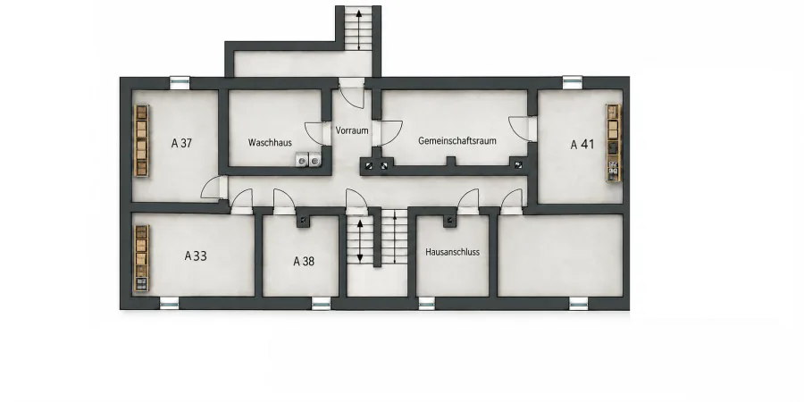 Charmante 3-Raumwohnung in Böhlen – Einbauküche inklusive - Grundriss Keller (19196620)