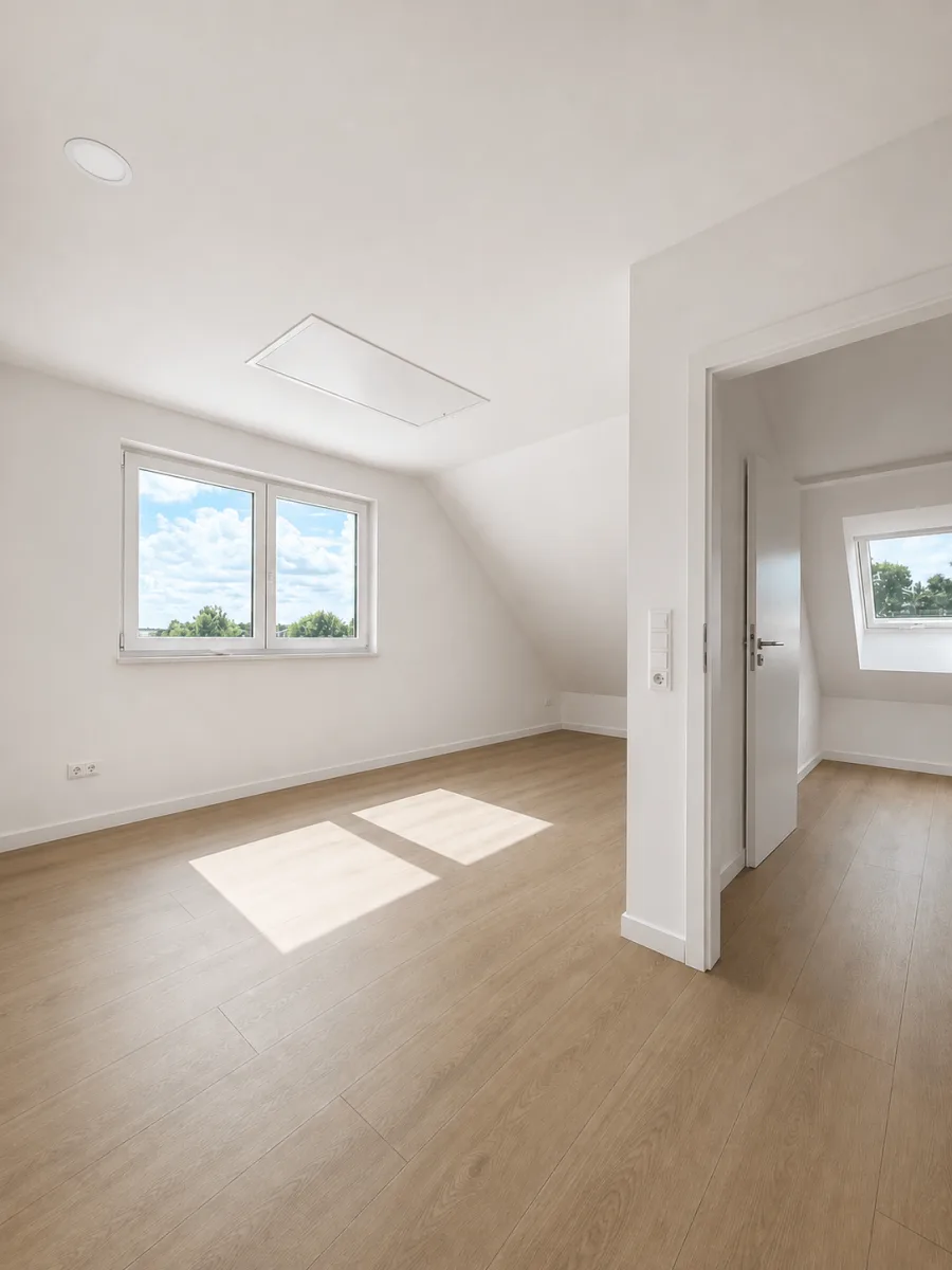 MODERNE NEUBAU DOPPELHAUSHÄLFTE bei LEIPZIG | EINZIEHEN UND WOHLFÜHLEN - Schlafzimmer nach Fertigstellung (19196178)