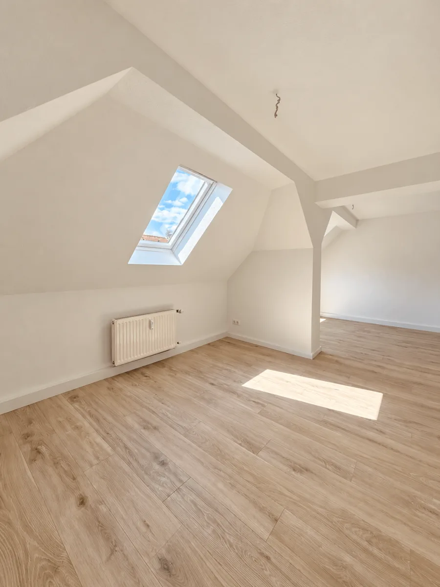 Renovierte Dachgeschosswohnung in Leipzig - Wohnzimmer (19196682)