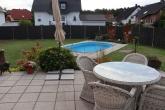 Garten und Pool - Exklusives Einfamilienhaus bei Magdeburg