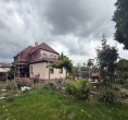 Hausansicht - Doppelhaushälfte mit riesigem Grundstück in Panitzsch bei Leipzig